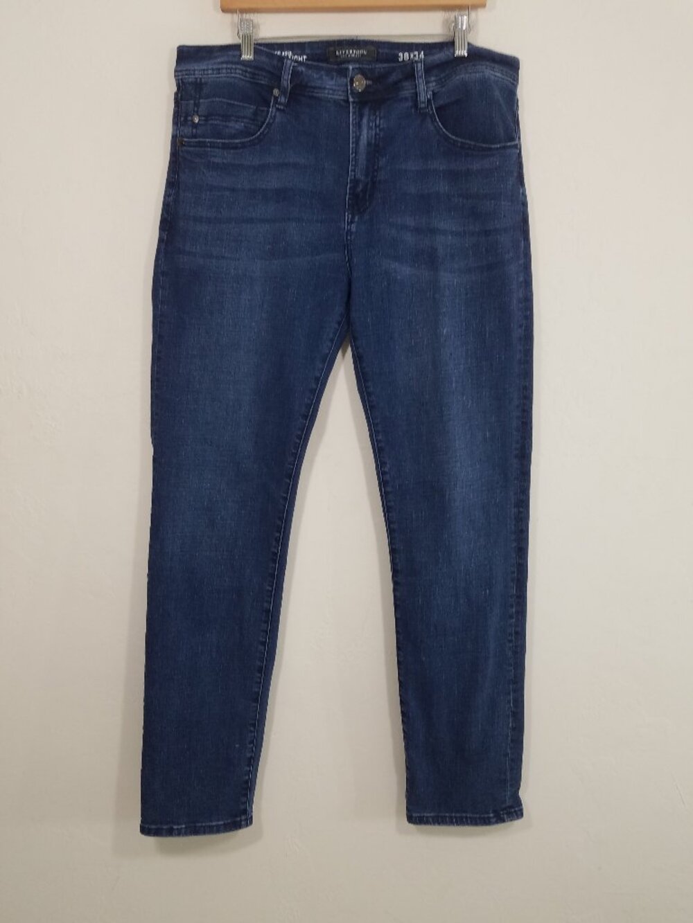 Liverpool Men's Relaxed Straight Stretch Jeans Blue Size 38